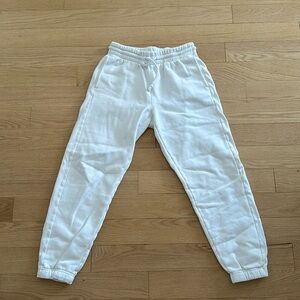 TNA white joggers